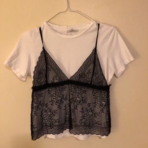 SOLD ON DEPOP Zara Lace Top